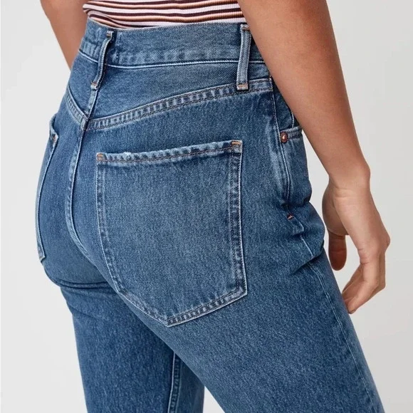 AGOLDE Riley High  Rise Straight-Leg Jeans in Veto - Picture 4 of 13